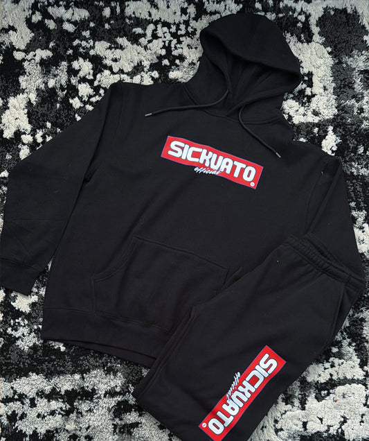 Sickvato Black track suit set